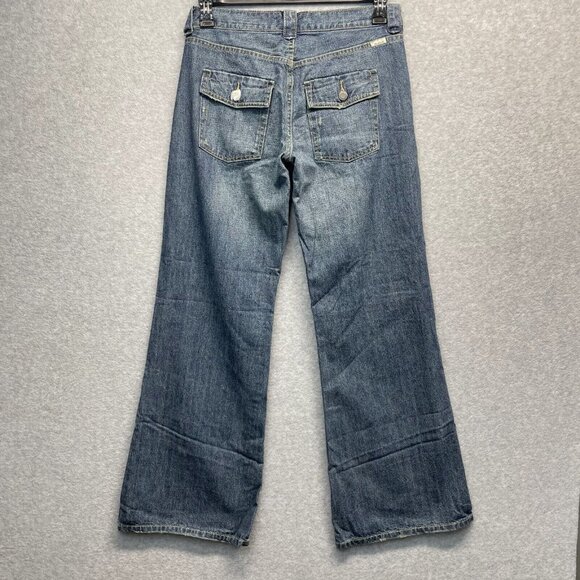 Abercrombie & Fitch Flare Jeans Womens 4 Distressed Cotton Vintage Baggy New - Picture 5 of 13